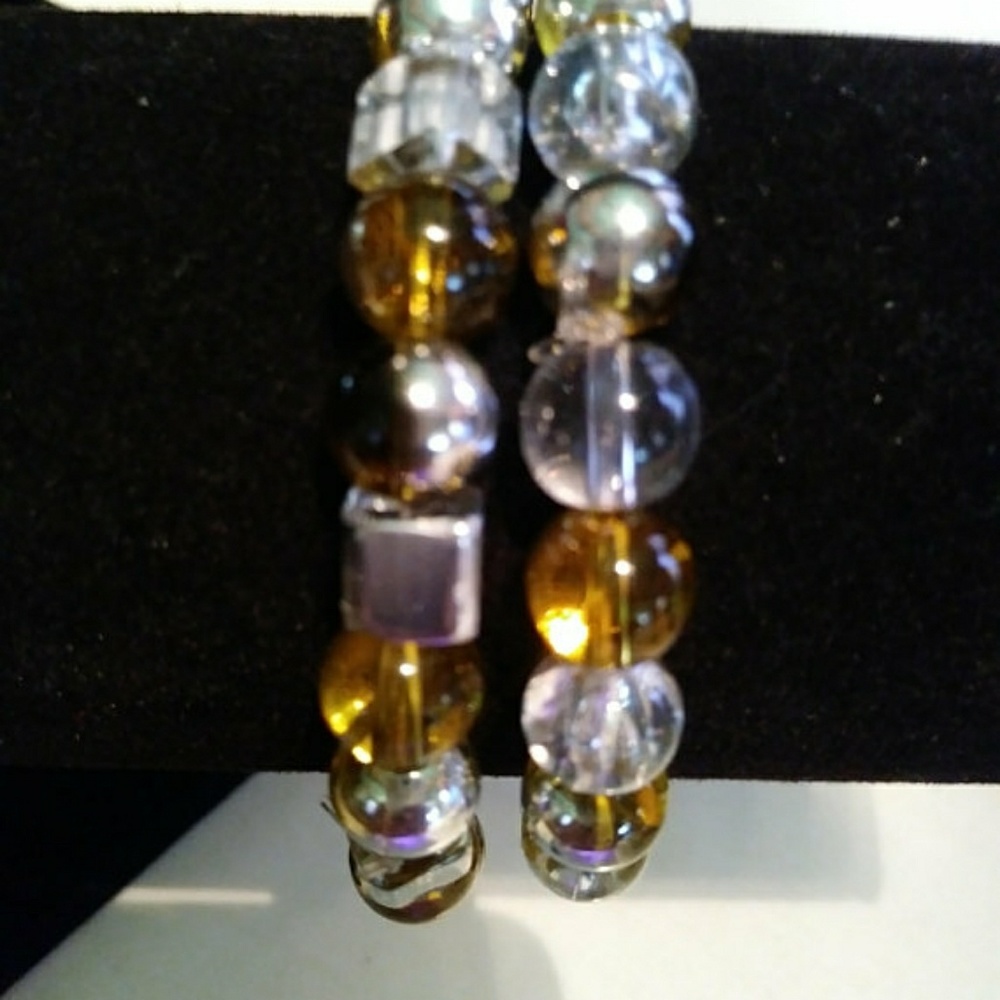 Glass Bracelet/Anklet Set